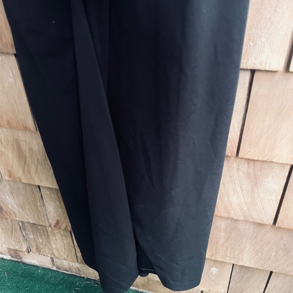 Calvin Klein Womens One Shoulder Gown with Waist Ruch Black Wrap Skirt Size 8 - Picture 11 of 14